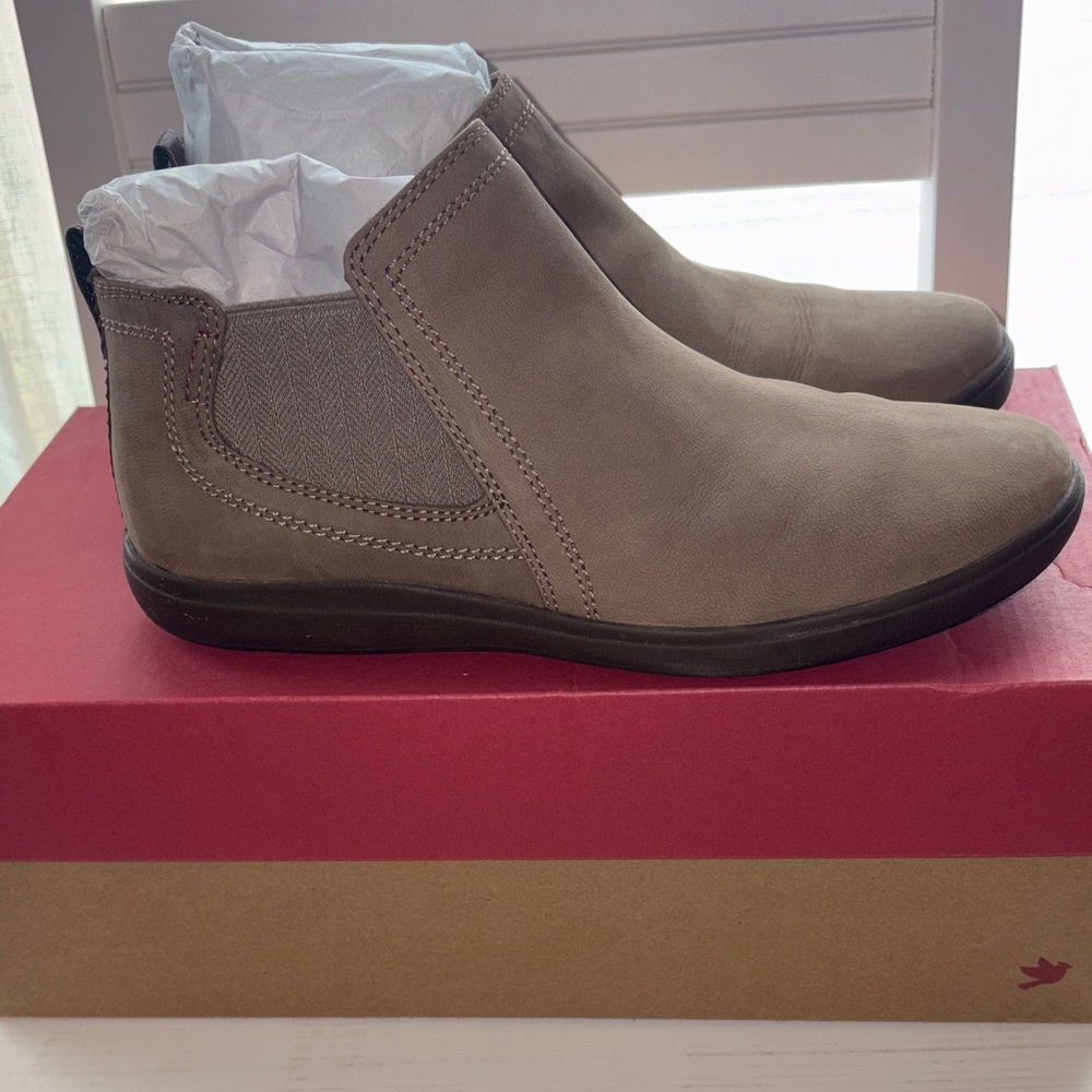 Cobb Hill by New Balance Taupe Ankle Boots